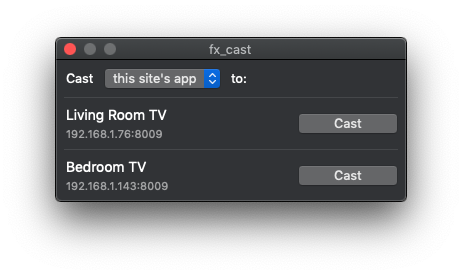 Media context menu